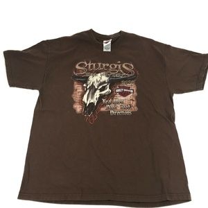 Harley-Davidson Sturgis Logo Tee Black Hills Brown